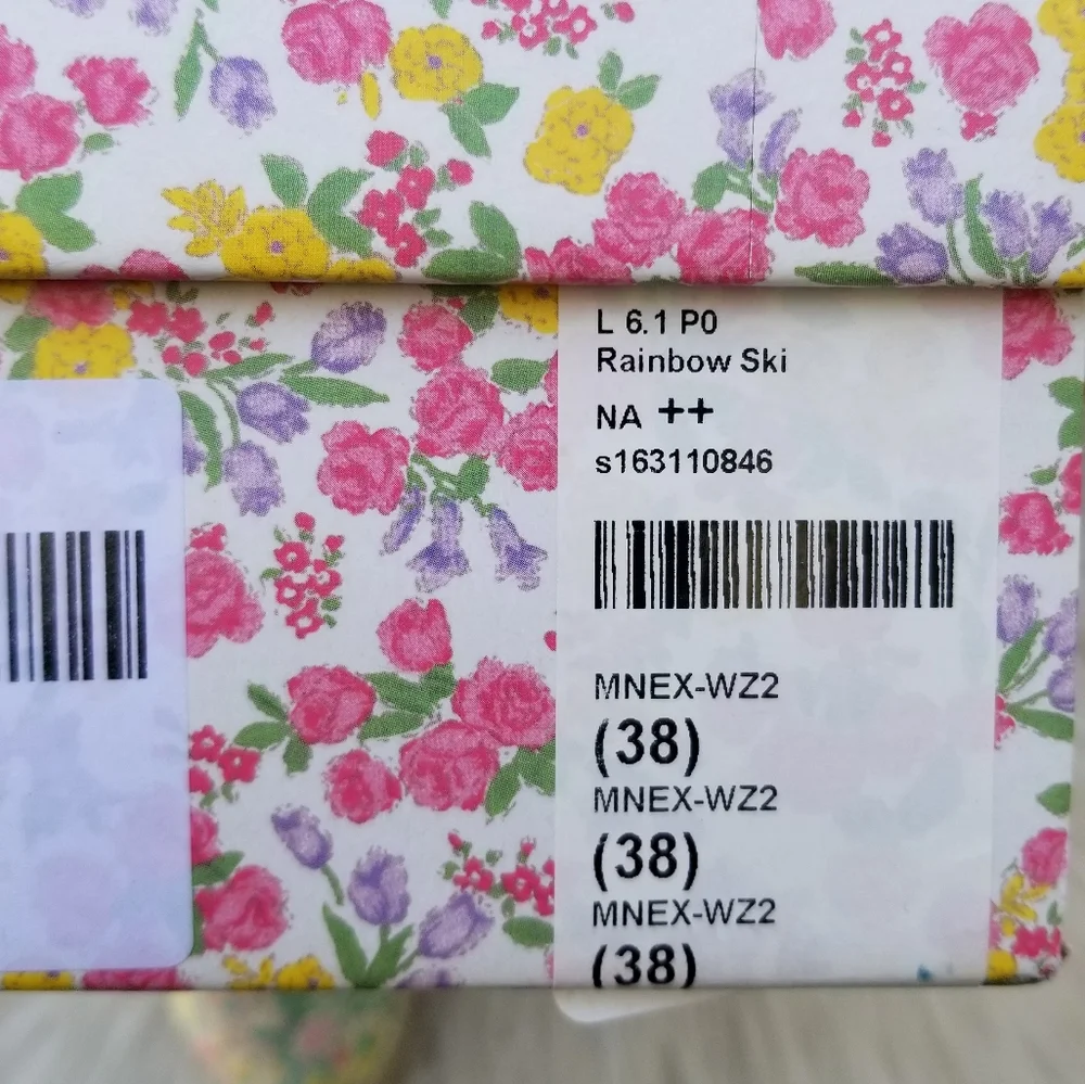 NWT LoveShackFancy Manebi Espadrilles Wrap Sandal Rainbow Skies
